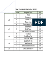 Daftar Gambar Tugas Besar Menggambar Teknik I