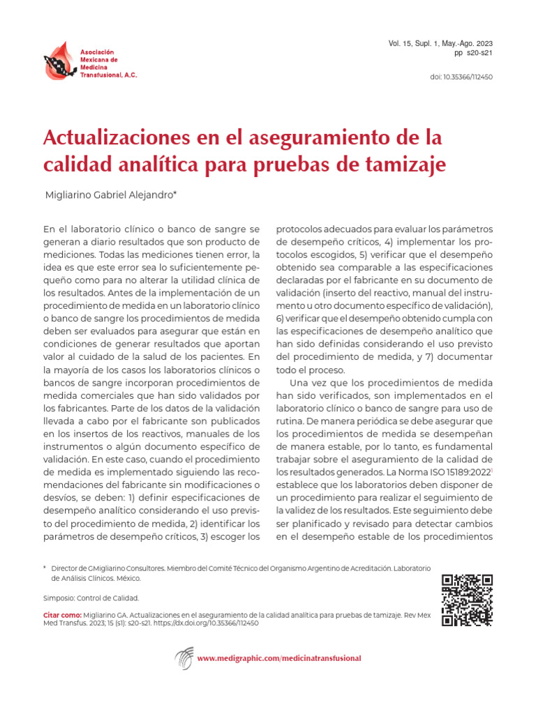 Aseguramiento de Calidad en Laboratorios | PDF | Laboratorios
