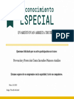 Certification Prevención y Protección Contra Incendio - Primeros Auxilios 22670770