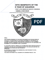 28 Gran Manifiesto Gnostico Del Tercer Ano de Acuario