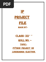 Ip Project File: Class-Xii ' Roll No.