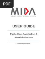 MIDA Online Application User Guide | PDF | Internet Explorer | Password