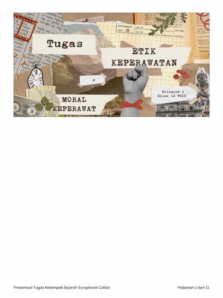 Presentasi Tugas Kelompok Sejarah Scrapbook CoklatTTTT | PDF