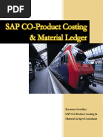 SAP CO - Material Ledger - Transfer Pricing