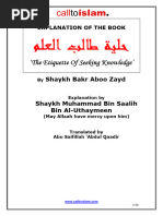 An Explanation of Shaykh Bakr Abu Zayds The Etiquette of Seeking Knowledge by Shaykh Ibnul Uthaymeen Point 3 6