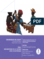 Universidad Del Azuay: Tema: Indumentaria de La Cultura Afro-Ecuatoriana