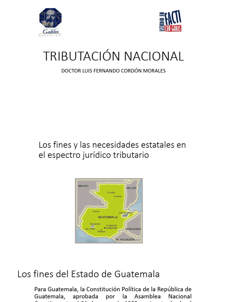 Sesiones 1 y 2 TRIBUTACI N NACIONAL | PDF | Presupuesto | Estado (política)