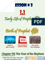 Early Life of Prophet PBUH Lesson 1