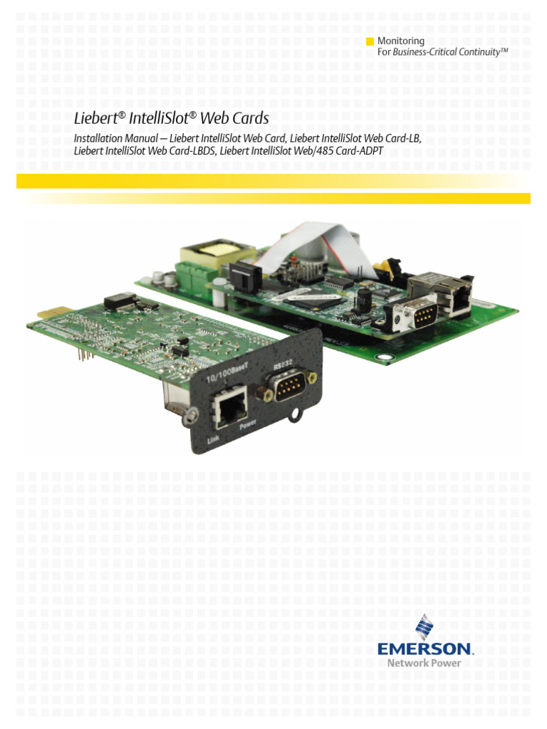 Tips - Liebert Intellislot Web Cards | PDF | Ip Address | Domain Name ...