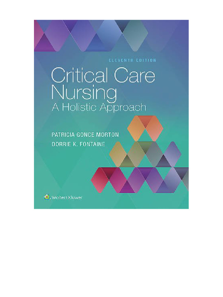 Critical Care Nursing: Holistic Approach PDF | PDF