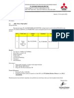 Surat Penawaran Mitsubishi Pajero