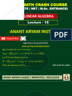 Linear Algebra Lec - 15 Iit - Jam Math Crash Course 2023