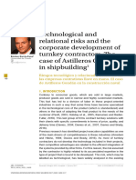 Technological and Relational Risks and The Corporate Development of Turnkey Contractors. The Case of Astilleros Gondán in Shipbuilding