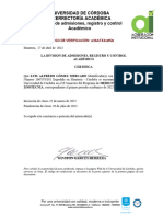 Certificado de Estudio 2022