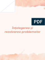 Înțelegerea Și Rezolvarea Problemelor