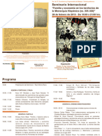 Triptico Seminario Familia y Economia 2013