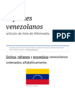 Refranes Venezolanos - Wikiquote