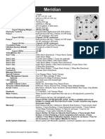 Meridian Specifications