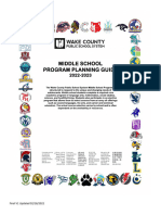 Middle School Program Planning Guide 2022-2023 Final Version Updated 02182022