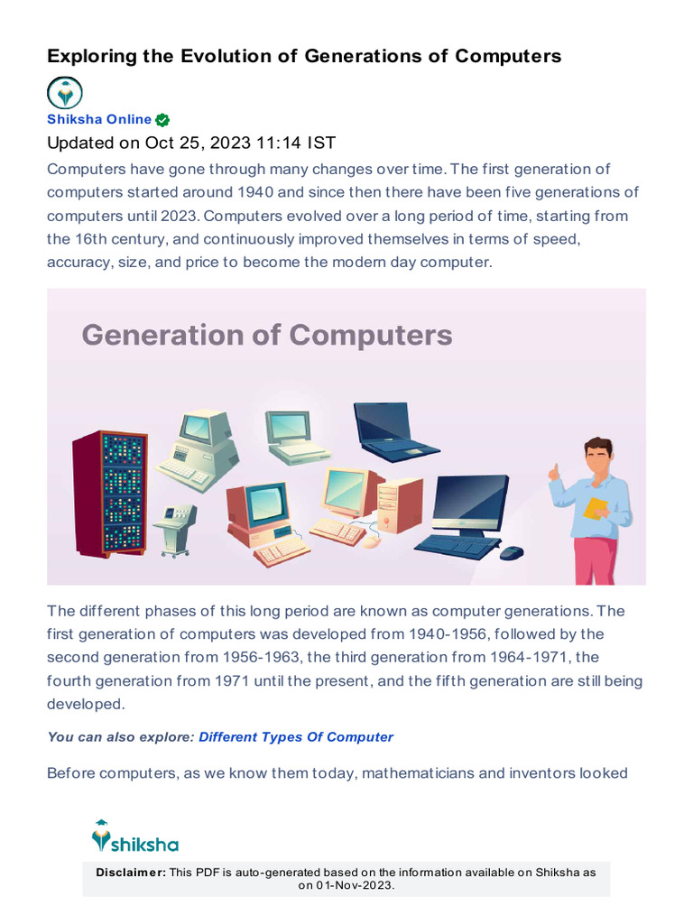 generation of computer | PDF | Integrated Circuit | Design