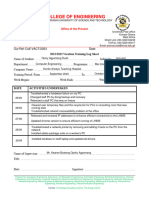 Internship Log Sheet Form 2023-W4
