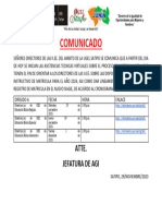 Comunicado Proceso de Matricula 2024