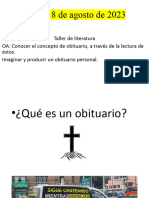 Martes 8 de agosto de 2023 OBITUARIO