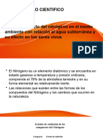 Análisis Del Ciclo Del Nitrógeno en El Medio Ambiente Con Relación Al Agua Subterránea y Su Efecto e