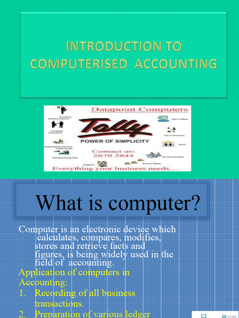 Computerinaccounting 170302144421 | PDF | Accounting | Information