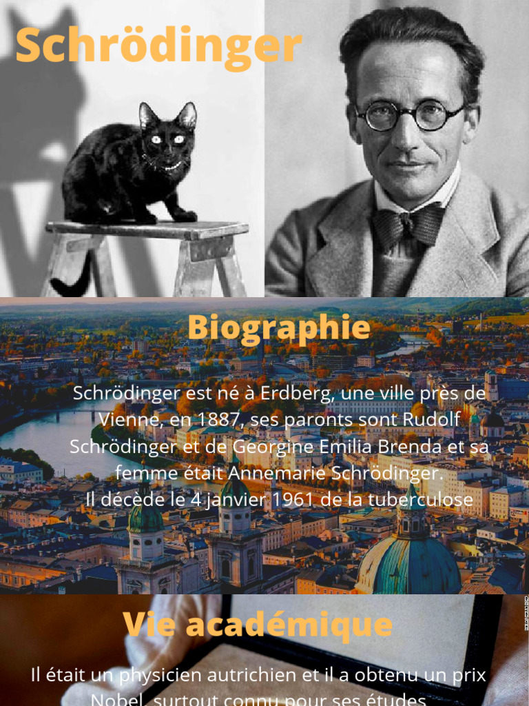 Biographie de Schrödinger et ses théories | PDF | Sciences et mathématiques