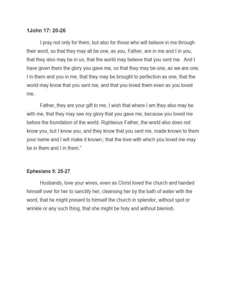 Verses For The Church As Holy and One PDF
