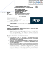 Quinto Juzgado Constitucional Del Poder Judicial Admitió A Trámite Demanda de Amparo Presentada Por Patricia Benavides