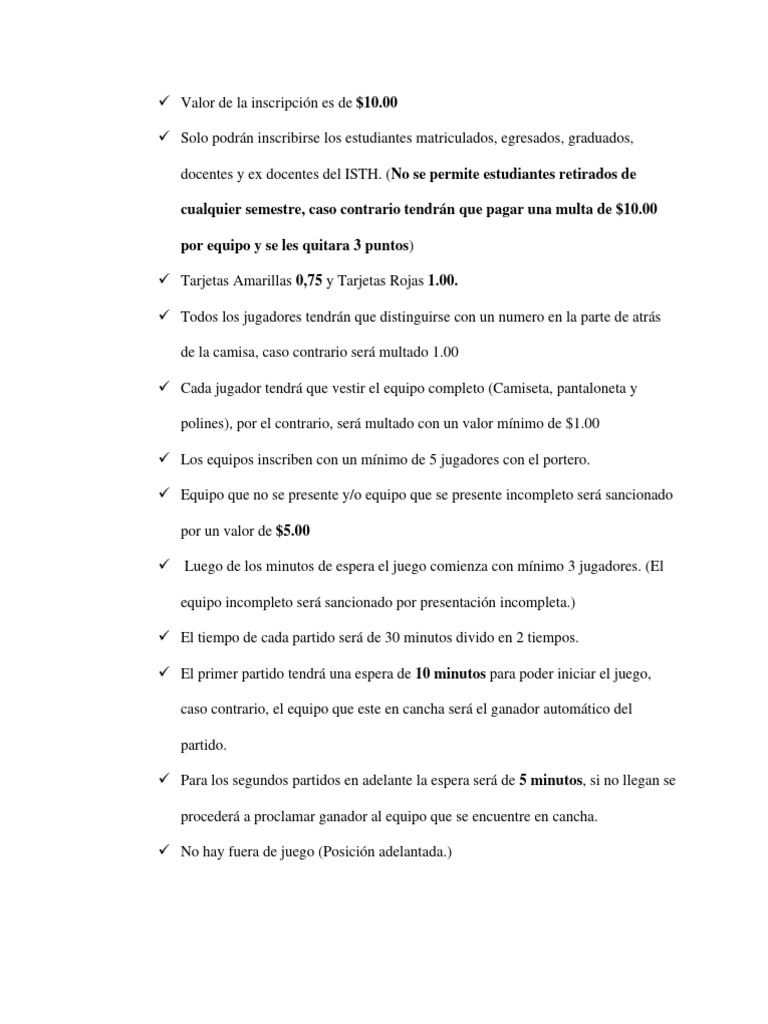 Reglas del Indor y Microfútbol | PDF | Juegos de pelota | Variantes ...
