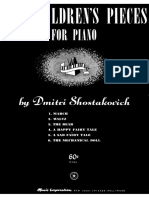 506797039 Dmitri Shostakovich 6 Children s Pieces PDF