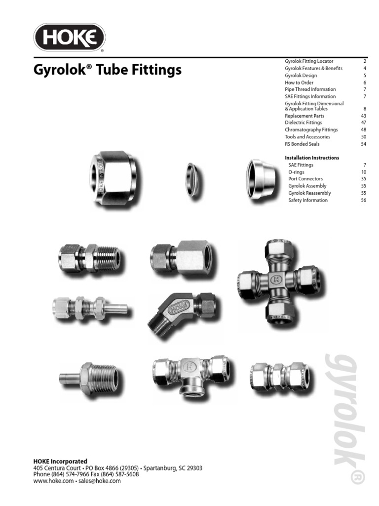 Gyrolok Catalog | PDF | Pipe (Fluid Conveyance) | Manufactured Goods