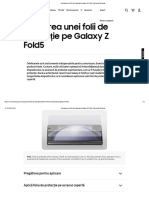 Aplicarea Unei Folii de Protecție Pe Galaxy Z Fold5 - Samsung Romania