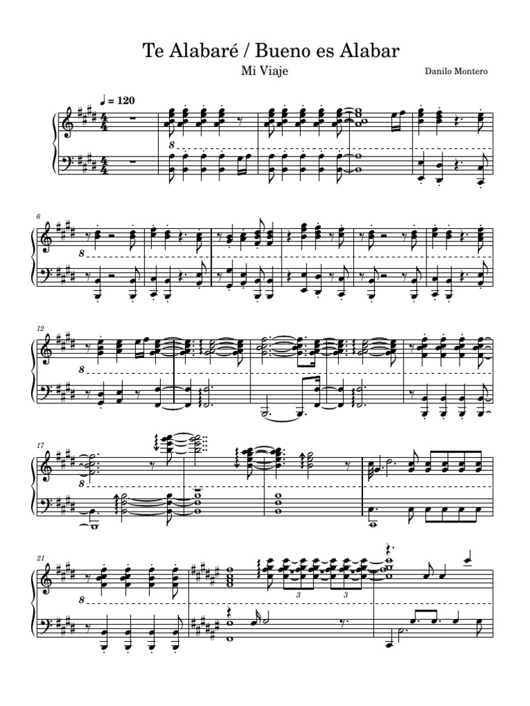 Te Alabaré L Bueno Es Alabar Pdf
