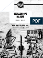RCA Oscilloscope 54-45 Manual