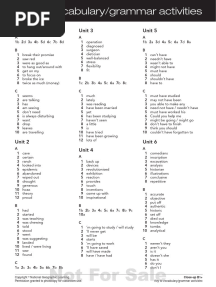 Close-Up - B1+ - Extra Vocabulary and Grammar Tasks Key