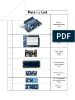 UNO R3 Super Starter Kit Packing List