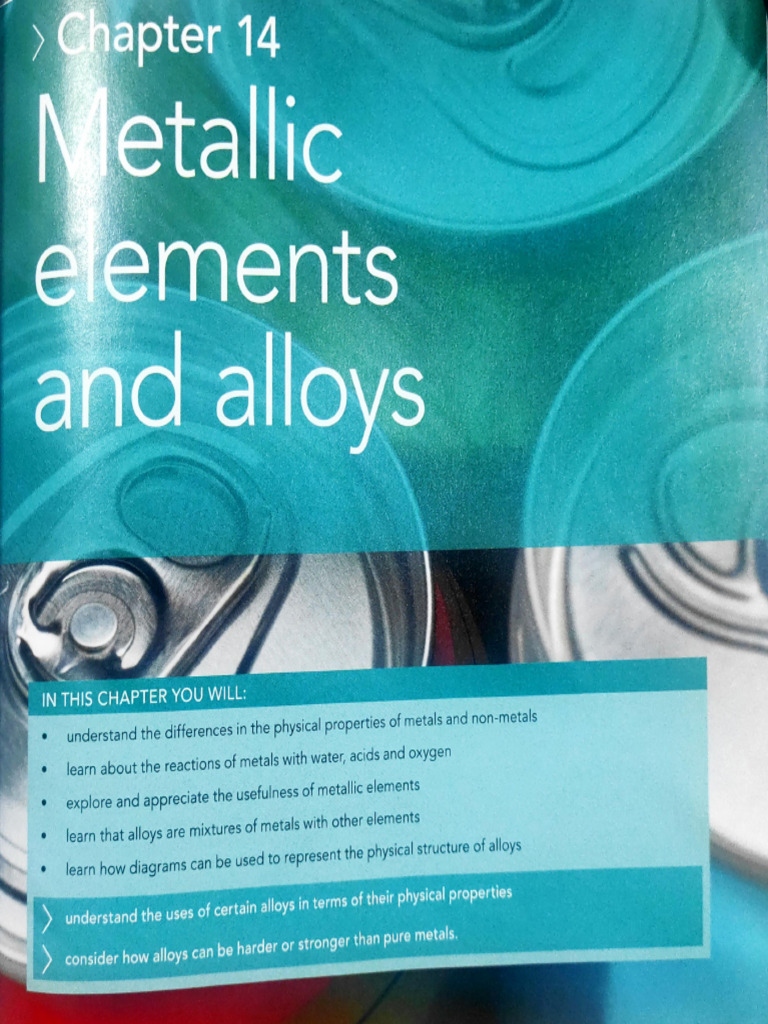 CH 14 Metals & Alloys Chem IGCSE PDF