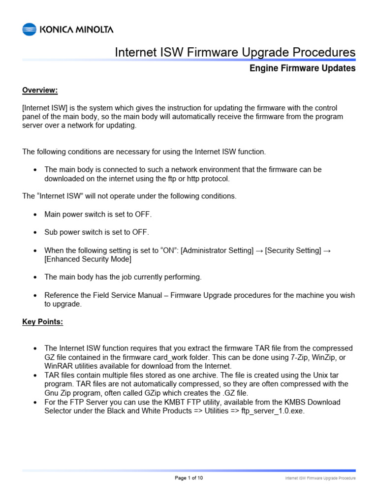 Internet ISW Firmware Upgrade Guide | PDF | File Transfer Protocol ...