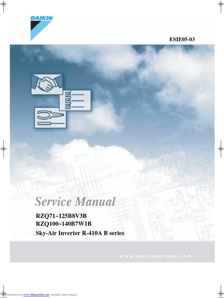 Daikin RZQ Series Service Manual | PDF | Thermostat | Electric Power ...