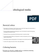 Microbiological Media Pre-Lecture 3