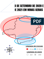 Precipitação em Setembro de 2020 e Setembro de 2021 em Minas Gerais