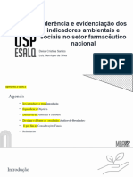Aderência e Evidenciação Dos Indicadores Ambientais e Sociais No Setor Farmacêutico Nacional