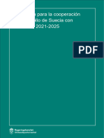 Estrategia para La Cooperacion Al Desarrollo de Suecia Con Colombia 2021 2025