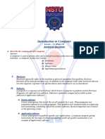 Introduction To Computer - Chapter - 1