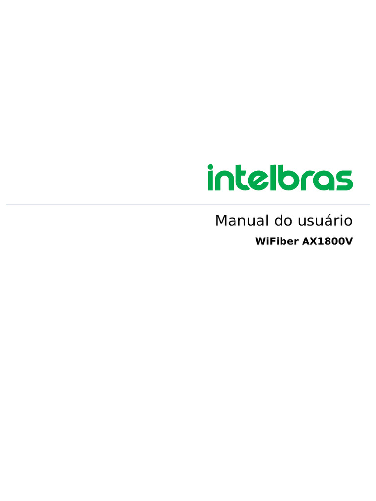 WiFiber AX1800V Manual de Usuário | PDF | Endereço de IP | Porta (rede ...