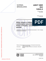 ABNT NBR ISO 14644-4 - Salas Limpas e Ambientes Controlados
